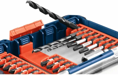 Vista 4 de Bosch DDMS20 Juego de sistema de caja personalizada con accionamiento de taladro resistente al impacto de 20 piezas
