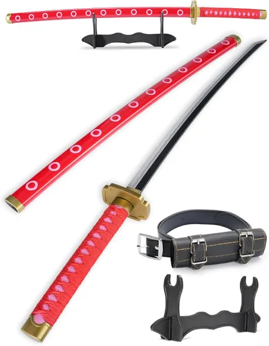 Vista 21 de Cold Blade Katana Sword - 41 inches Katana Replica with Holster Belt and Display Stand - Sword with Authentic Design