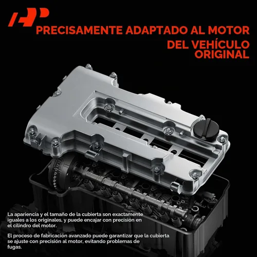 Vista 4 de A-Premium Cubierta de válvula de motor, compatible con Honda Civic 2012-2013, Accord 2008-2012, CR-V 2010-2014, Crosstour 2012-2015, L4 2.4L DOHC