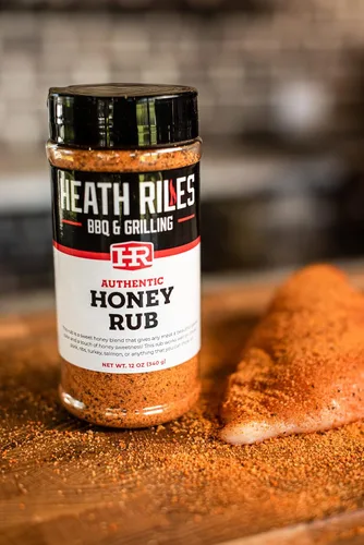 Vista 5 de Heath Riles - Paquete de condimentos Sweet BBQ, Honey Rub y Pecan Rub