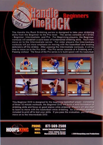 Vista 3 de HoopsKing Programa de entrenamiento de regates de baloncesto juvenil con DVD gafas y ayudas de naypalm