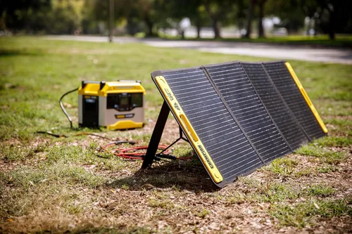 Vista 7 de Champion Power Equipment 201246 Paneles solares plegables portátiles de 120 vatios con cable de extensión y soporte
