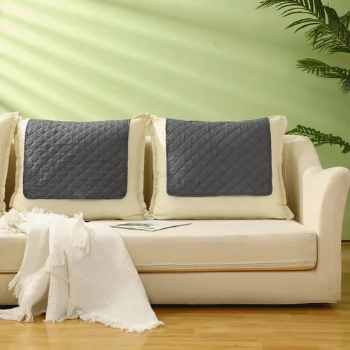 Vista 9 de Panelee Funda para reposacabezas para silla reclinable, 2 piezas, protector de reposacabezas reclinable, funda de sofá reclinable, protector