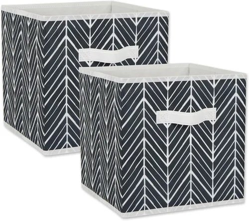 Vista 10 de DII Non Woven Storage Collection - Contenedor de espiga de poliéster, juego pequeño de 2, menta, 2