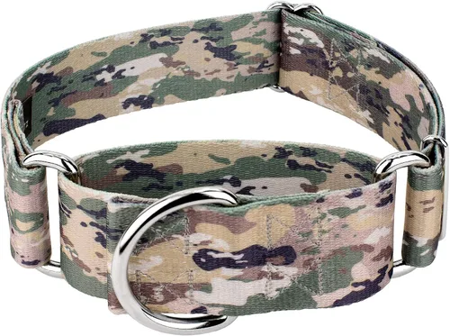 Vista 18 de Country Brook Petz - Collar para perro Martingala de camuflaje azul con 10 diseños resistentes (1 1/2 pulgadas, mediano)