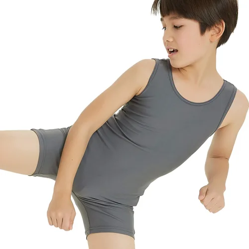 Vista 3 de Maillot de gimnasia para niño con entrenamiento de ballet para entrenamiento