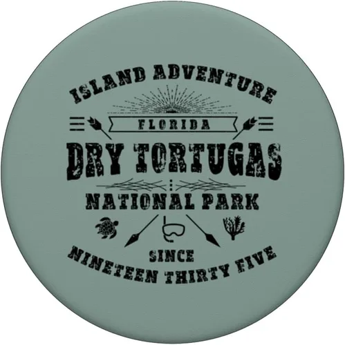 Vista 3 de Dry Tortugas National Park Florida Keys Island Souvenir PopSockets intercambiables PopGrip