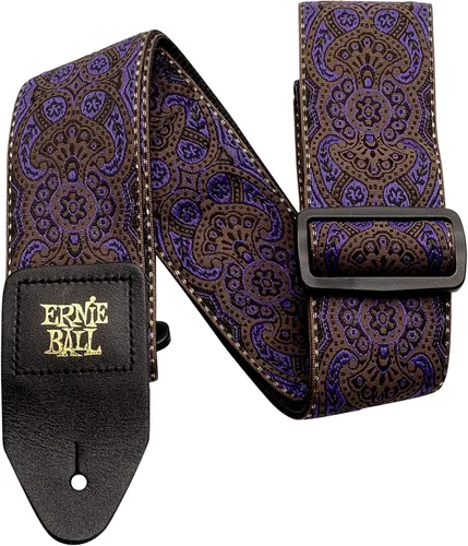 Vista 22 de Ernie Ball Correa de guitarra Jacquard, azul Albuquerque (P04609)