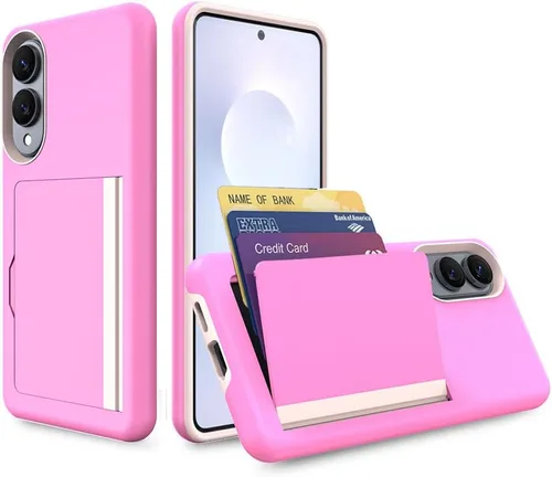 Vista 11 de Funda para Samsung Galaxy S25 con tarjetero, ranura para tarjeta de crédito Funda protectora tipo cartera - Negro