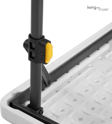 Vista 5 de Living & More - Mesa plegable cuadrada de 24 pulgadas para niños, peso ligero, sin montaje, para niños pequeños