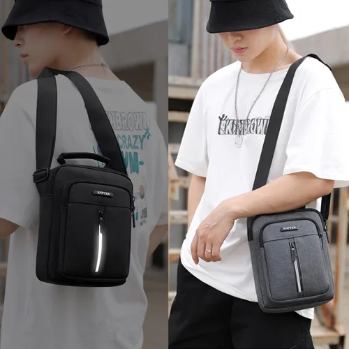 Vista 3 de Bolso pequeño de mensajero para hombre bolso cruzado y bolso cruzado