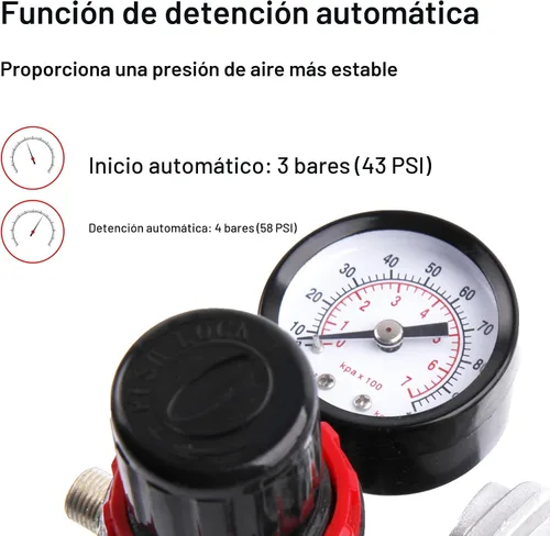 Vista 5 de Kit de aerógrafo Timbertech con compresor AS18-2K Kit básico de inicio con manguera de aire, cepillos de limpieza y pinturas de prueba