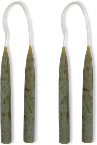 Vista 29 de Candlestock Velas cónicas de cera de abejas – 1/2 pulgada de diámetro, cera de abeja pura 100% natural de Estados Unidos, mecha de algodón, sin