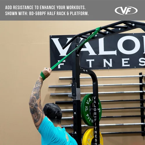 Vista 6 de Valor Fitness Bandas de resistencia PRB para dominadas, prensas de banco, sentadillas, peso muerto y más, tallas XS-XXL
