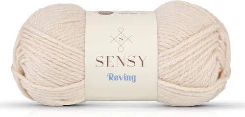 Vista 97 de Sensy Roving - Ovillo de lana multicolor, 3.5 onzas, 132 yardas, calibre 5, voluminoso (otoño)