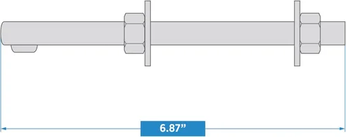 Vista 7 de National Hardware Perno de gancho de 1/2 in x 6 in acero chapado en zinc