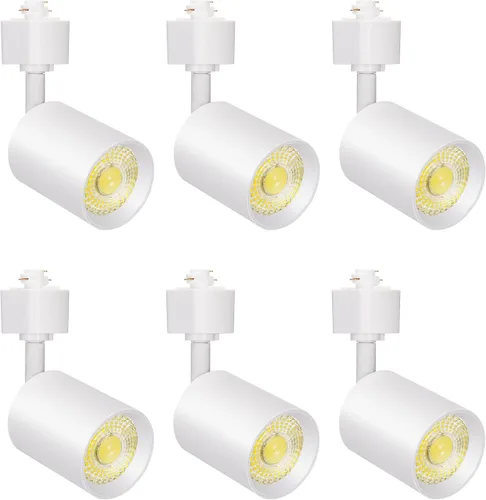 Vista 10 de VANoopee Cabezales de iluminación LED regulables de 10 W, tipo H, accesorios de repuesto de luz de riel brillante 3000 K, foco de techo blanco