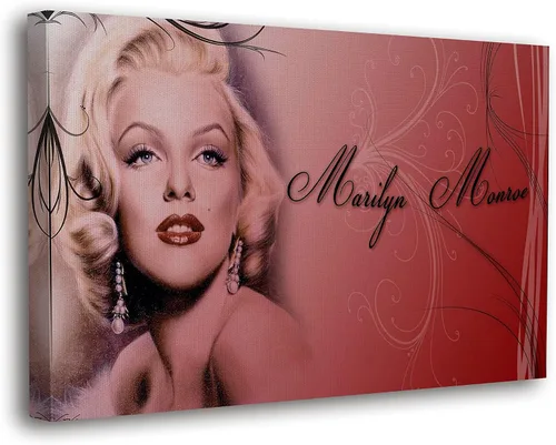 Vista 17 de SpiritualHands Marilyn Monroe - Lienzo decorativo para pared y póster – Decoración femenina moderna de maquillaje femenino, impresión de moda