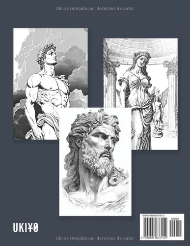 Vista 2 de Mitología Griega. Libro de colorear Libro de Colorear para Adultos con los principales Dioses Olímpicos (Spanish Edition)