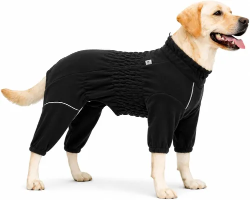 Vista 36 de Lovelonglong Abrigo cálido para perro, chaqueta resistente al viento para perros pequeños, medianos y grandes, abrigo de invierno de forro polar