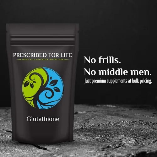 Vista 5 de Prescribed For Life L Glutatión en polvo, glutatión reducido puro, tripéptido de aminoácidos glicina, glutamina y cisteína, suplemento antioxidante
