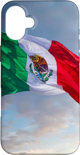 Vista 22 de iPhone 16 Mexico Flag Graphic Mexican Case