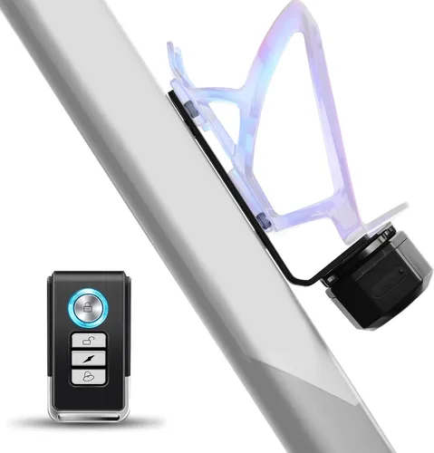 Vista 8 de NineLeaf Alarmas de bicicleta para bicicletas eléctricas, alarma de bicicleta con control remoto, alarma antirrobo de bicicleta de 110 dB, sistema