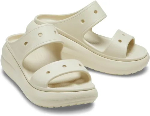 Vista 3 de Crocs Sandalia clásica Crush Sandalias de plataforma unisex para adultos Hueso