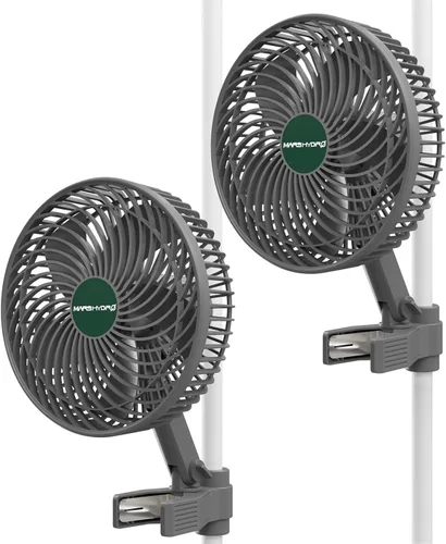 Vista 8 de MARS HYDRO 6'' Oscillating Clip-On Grow Tent Fan, 10 Wind Speeds, EC Motor