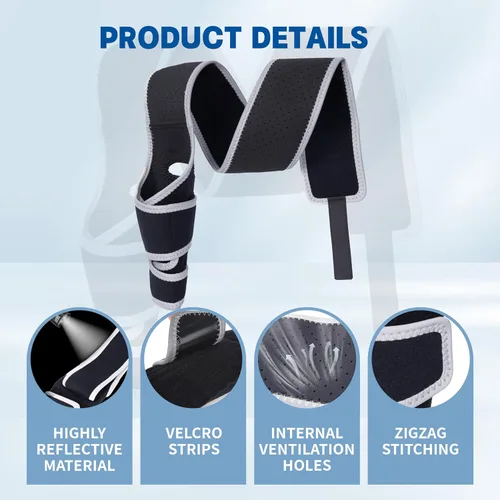 Vista 5 de Rodillera para perro para pierna trasera desgarrada, rodillera universal para perro para cuatro patas, alivia lesiones de ligamentos, soporte