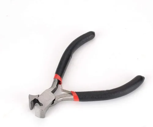 Vista 6 de FLZOSPER Mini alicates de nariz doblados, 4.5 pulgadas CR-V Multifunción Alicates de corte a ras de alambre de precisión Stripper Herramienta