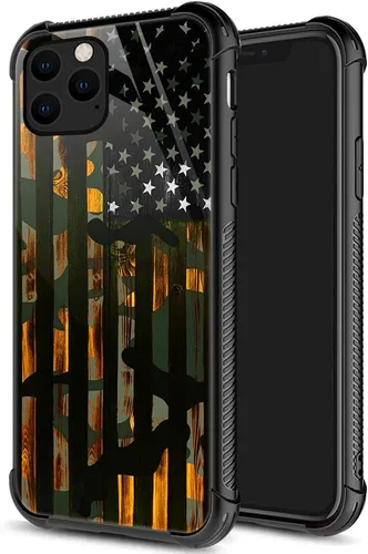 Vista 11 de DJSOK Funda compatible con iPhone 7/8/SE2, funda de ciervo de oro negro para iPhone 7, para niños y niñas, a prueba de golpes, resistente a