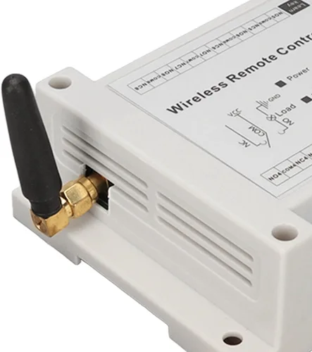 Vista 9 de Tablero de relé de canal, relé de 8 canales, 8CH 10A DC 12V-36V Control de lámpara Módulo de relé de interruptor de radio con control remoto