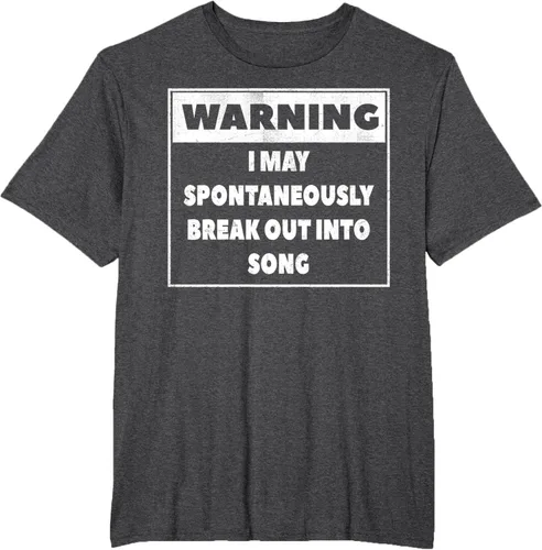 Vista 19 de Advertencia I may Spontaneously romper en canción camiseta