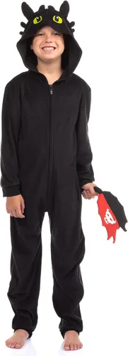 Vista 7 de INTIMO Cómo entrenar a tu traje de Dragon Union Pijama con capucha sin dientes para niños