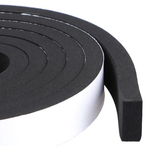 Vista 37 de Cinta de espuma de alta densidad, tira de sellado impermeable, tiras CR de neopreno, adhesivo de una sola cara, sello de EVA 1 pulgada de ancho x