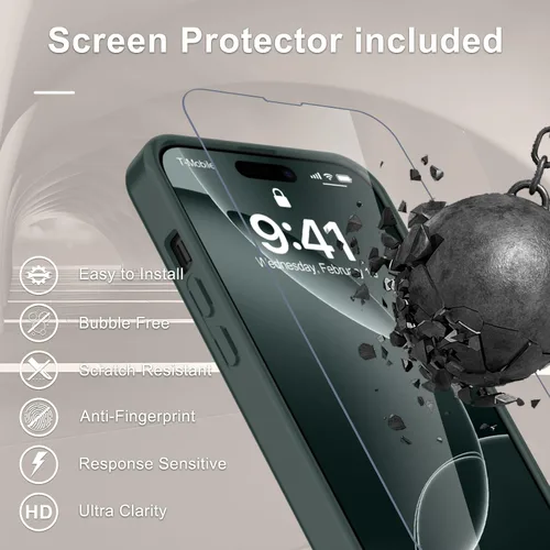 Vista 65 de Funda para Google Pixel 10 Pro XL, cubierta magnética mate, color negro Fit for MagSafe, Screen Protector included, Shockproof Military Grade