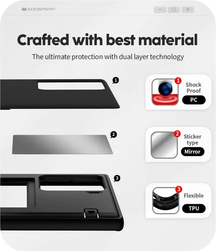 Vista 4 de GOOSPERY Funda tipo cartera para Samsung Galaxy S22 Ultra, [tarjetero] parachoques magnético de puerta con cierre automático, cubierta protectora