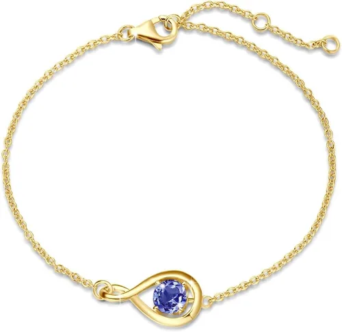 Vista 31 de FANCIME 925 Sterling Silver Infinity Birthstone Bracelets for Women abr-04