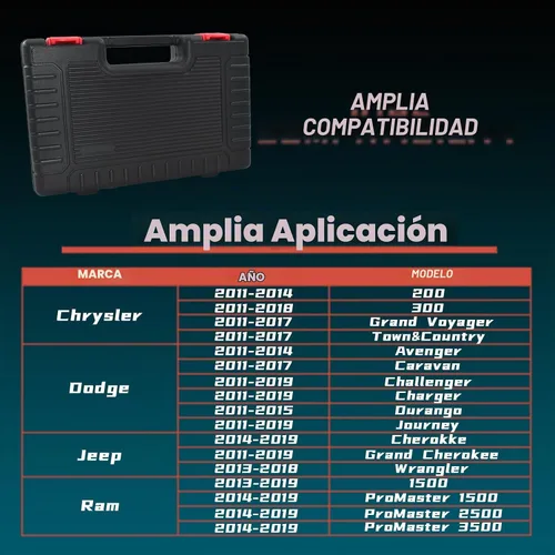 Vista 3 de 3.6 Kit de herramientas de sincronización Pentastar, Kit de herramientas de bloqueo de cadena de sincronización de árbol de levas Phaser Estuche