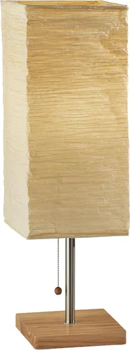 Vista 9 de Adesso Lámpara de pie de tres luces, base de madera natural y brillo ajustable, iluminación perfecta para dormitorio, sala de estar y decoración