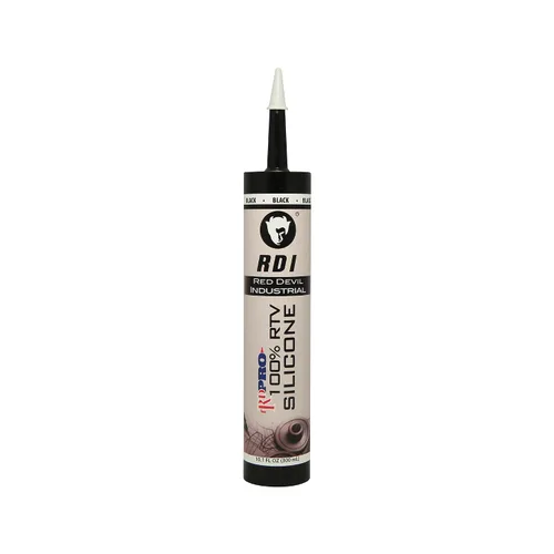 Vista 9 de Red Devil 08162I RD PRO RTV de grado industrial 100% silicona resistente a la intemperie, tubo de 10.1 oz, almendra, paquete de 1