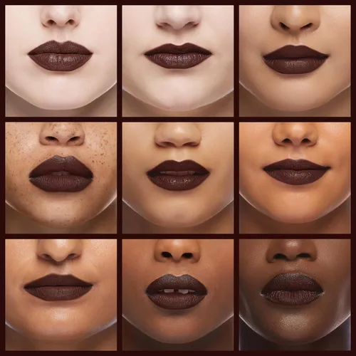 Vista 2 de Lápiz labial mate de Mac, modelo pecado