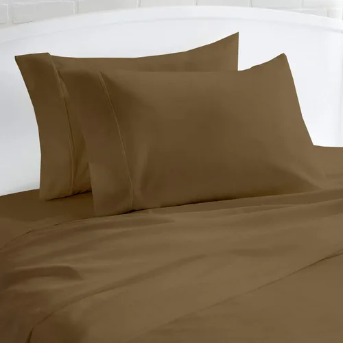 Vista 8 de ARlinen Funda de almohada tamaño Queen estándar, fundas de almohada de algodón sólido burdeos de 20 x 30 pulgadas