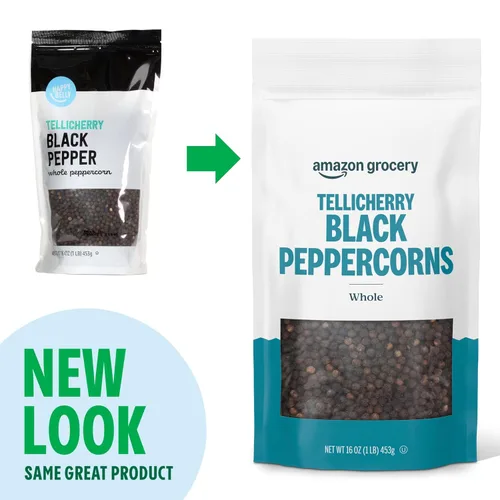Vista 2 de Amazon Grocery, Tellicherry - Pimienta negra entera, 16 onzas