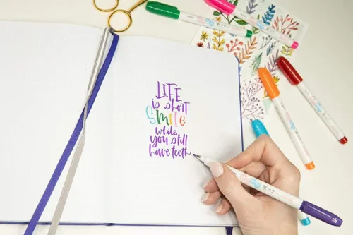 Vista 5 de ZEBRA PEN cepillo, punta, colores surtidos, 6 unidades ZEBRA FUNWARI PEN ST 6/PKG, paquete de 6
