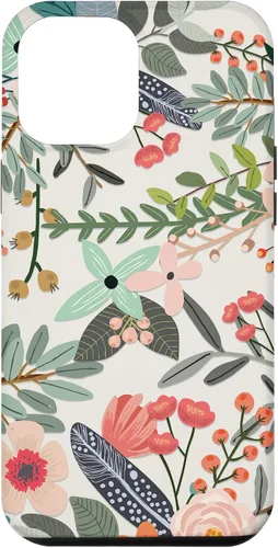 Vista 26 de Cute Colorful Garden Botanical Floral Pattern Case for iPhone 17