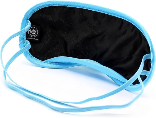 Vista 3 de Wild Essentials Snooz - Máscara para dormir suave y sedosa, color azul bebé