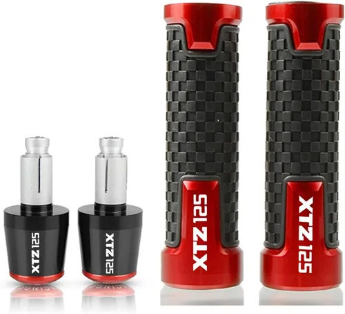 Vista 4 de for XTZ 125 XTZ125 2014 2015 Motorcycle Accessories Hand Grips Handle Bar Sets Handlebar Grip Ends Plug 7/8'' 22mm (Color : Black)