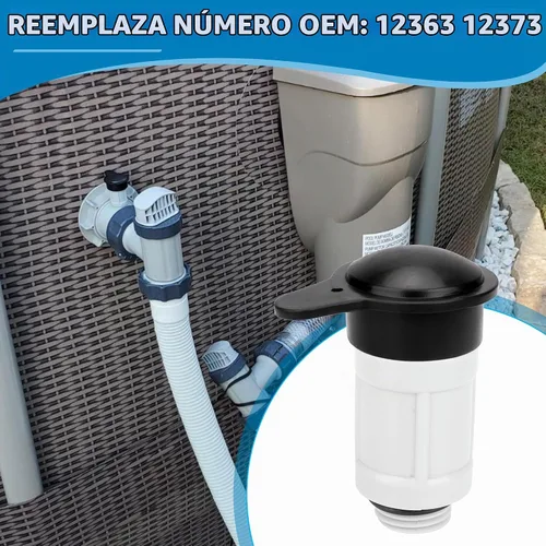 Vista 7 de 12363 12373 Válvula de chorro de aire y tapa de válvula de chorro de aire para piscina sobre tierra Intex